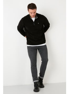 Buratti Slim Fit Anti-Pilling Non-Pilling Bato Collar Winter Raised Polar Fleece Men's POLAR 5906001  - Image 4