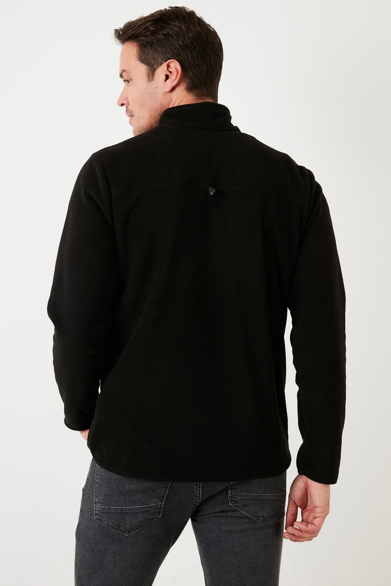 Buratti Slim Fit Anti-Pilling Non-Pilling Bato Collar Winter Raised Polar Fleece Men's POLAR 5906001 - Image 5