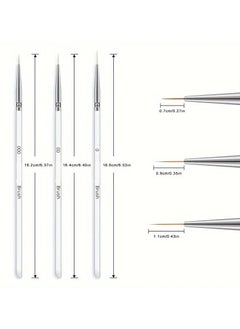Goolsky Nail Liner Brushes For Manicure Pedicure, Nail Brush Pen, Acrylic Powder Dipping Pen, Nail Painting Drawing Pen  - Image 2