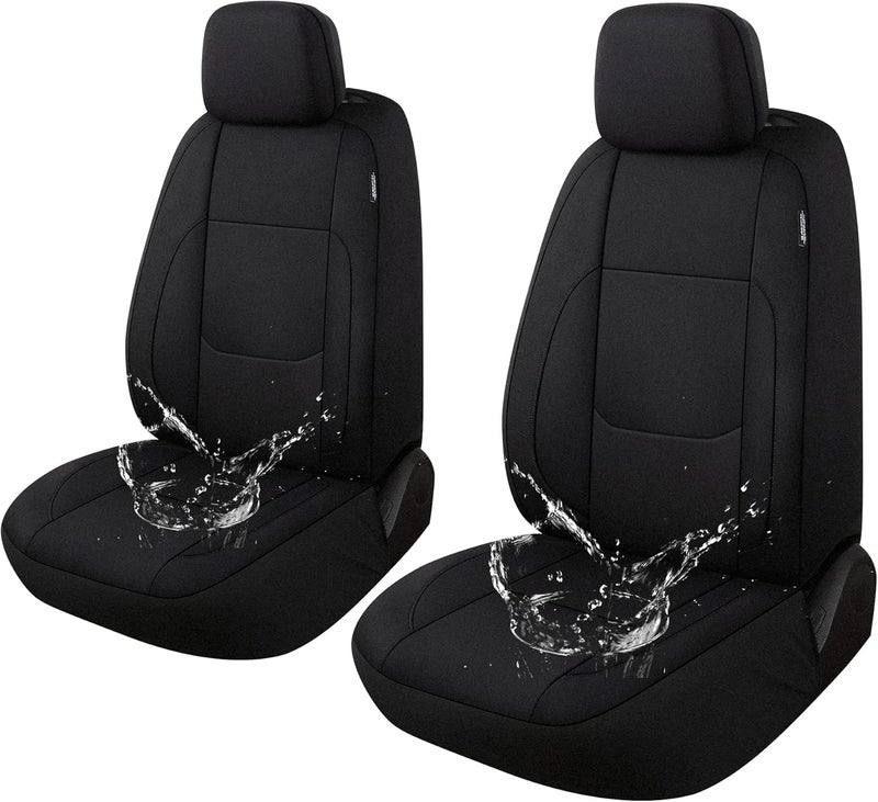 Pariitadin Waterproof Neoprene Car Seat Covers - Black - Image 1