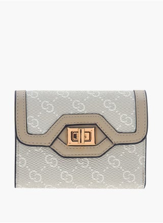 Women Monogram Detail Bi-Fold Wallet with Lock Clasp Closure - pzsku/ZD910D8B36BB716A9F7E2Z/45/_/1739286115/189d19b1-83b2-4b98-8ccf-aab48f7b5263