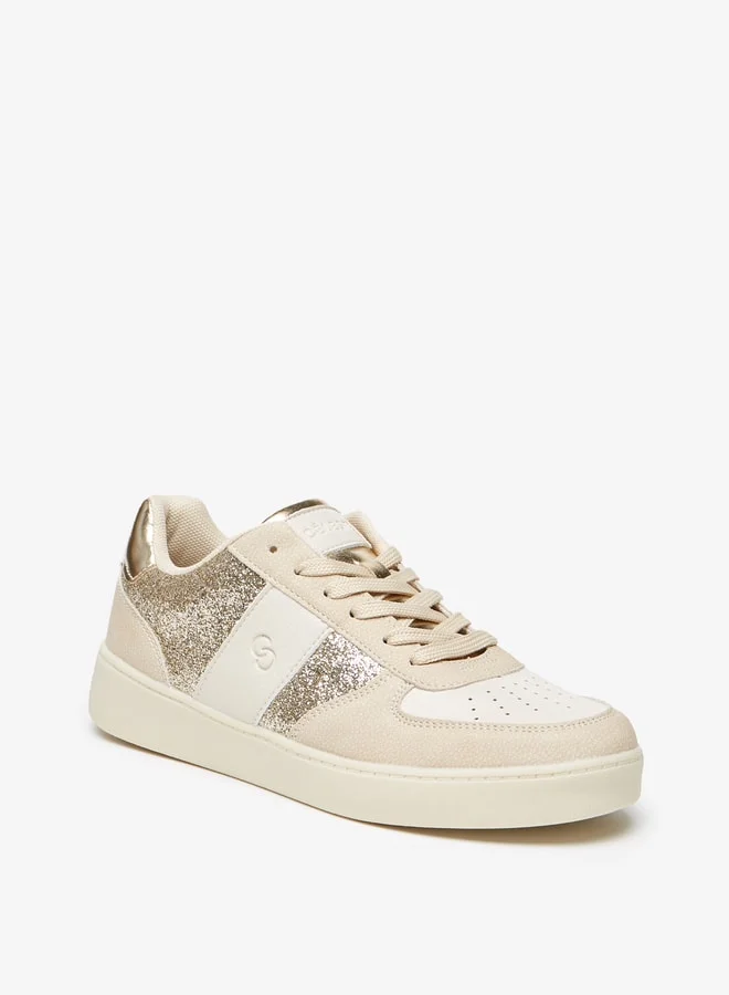 Celeste Women's Textured Lace-Up Low Ankle Sneakers