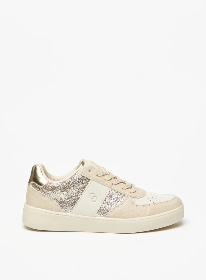 Celeste Women's Textured Lace-Up Low Ankle Sneakers