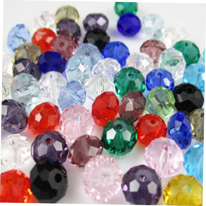 Black Faceted Rondelle Glass Beads 150pcs For Jewelry Making Necklace Bracelet - Image 4