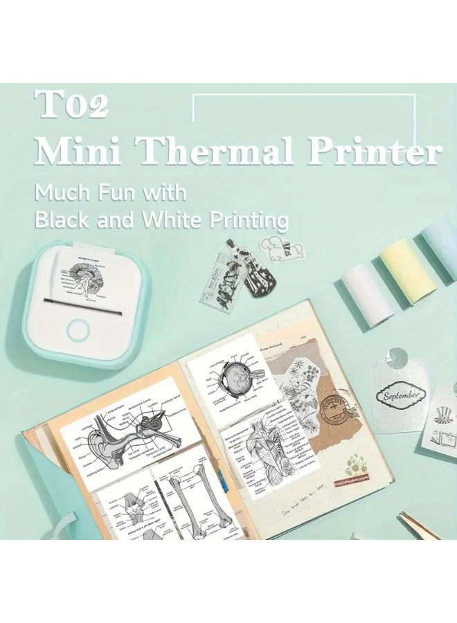 phomemo Mini Printer - Pocket Printer with 1 Roll of 50mm Sticker Paper, Supports 53mm Thermal Paper, Wireless Label Maker for iPhone, for iPad, for Android, Doodle Dash, Notes, Memo, DIY, Gifts, List - Image 5