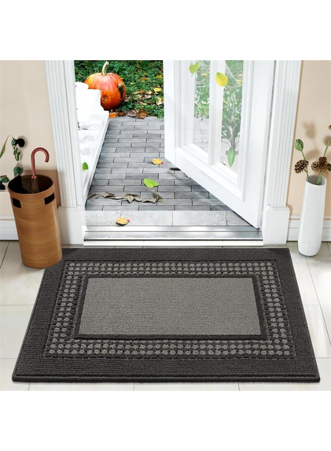 EBREEZZ Classic Border Non-Slip Door Mat – Durable Indoor/Outdoor Entrance Rug, Dirt-Trapping & Easy Clean - Image 1