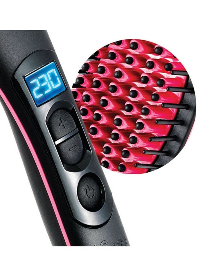 SIMPLY Hair Straightener Brush Thermostatic Straightening Comb Ceramic Tourmaline Fast Heating Anti-scald,Dual Voltage and LED Light Display,3 Temperature Adjustments,Perfect for Home Professional Salon - Image 5