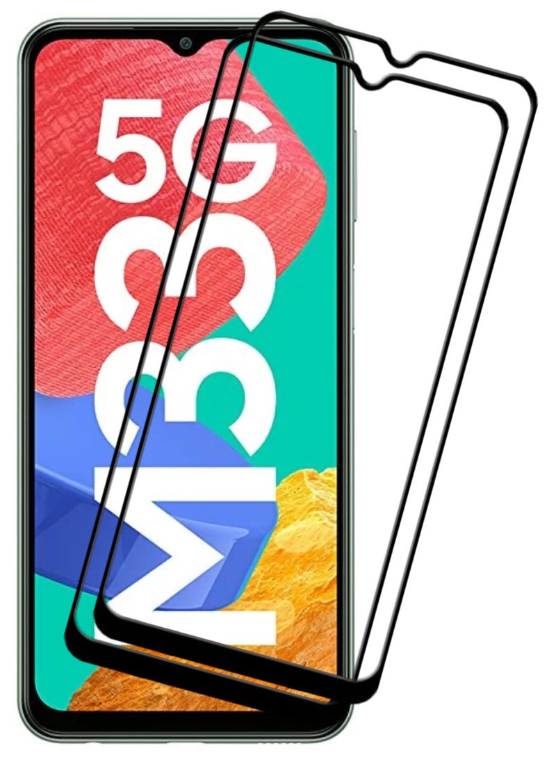 ACLIX 2 Pieces Antistatic ESD Dustproof Premium Quality High Definition Tempered Glass Screen Protector Designed For Samsung Galaxy M33 - Image 1