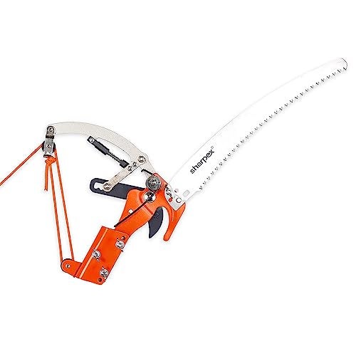 Sharpex Heavy Duty Tree Pole Pruner/Long Cutter | 14Inch Sharp Alloy Steel Saw Blade With Pulley Rope Mechanism For High-Altitude Garden Tree Trimmer (Pole Not Included) - Hand-Powered - Image 1
