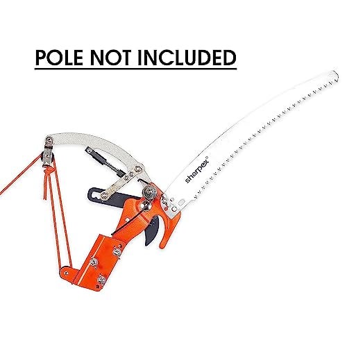 Sharpex Heavy Duty Tree Pole Pruner/Long Cutter | 14Inch Sharp Alloy Steel Saw Blade With Pulley Rope Mechanism For High-Altitude Garden Tree Trimmer (Pole Not Included) - Hand-Powered - Image 3