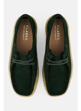 clarks Women Wallabee Cup Standard Fit Lace Up Casual Shoes, Dark Green  - Image 4