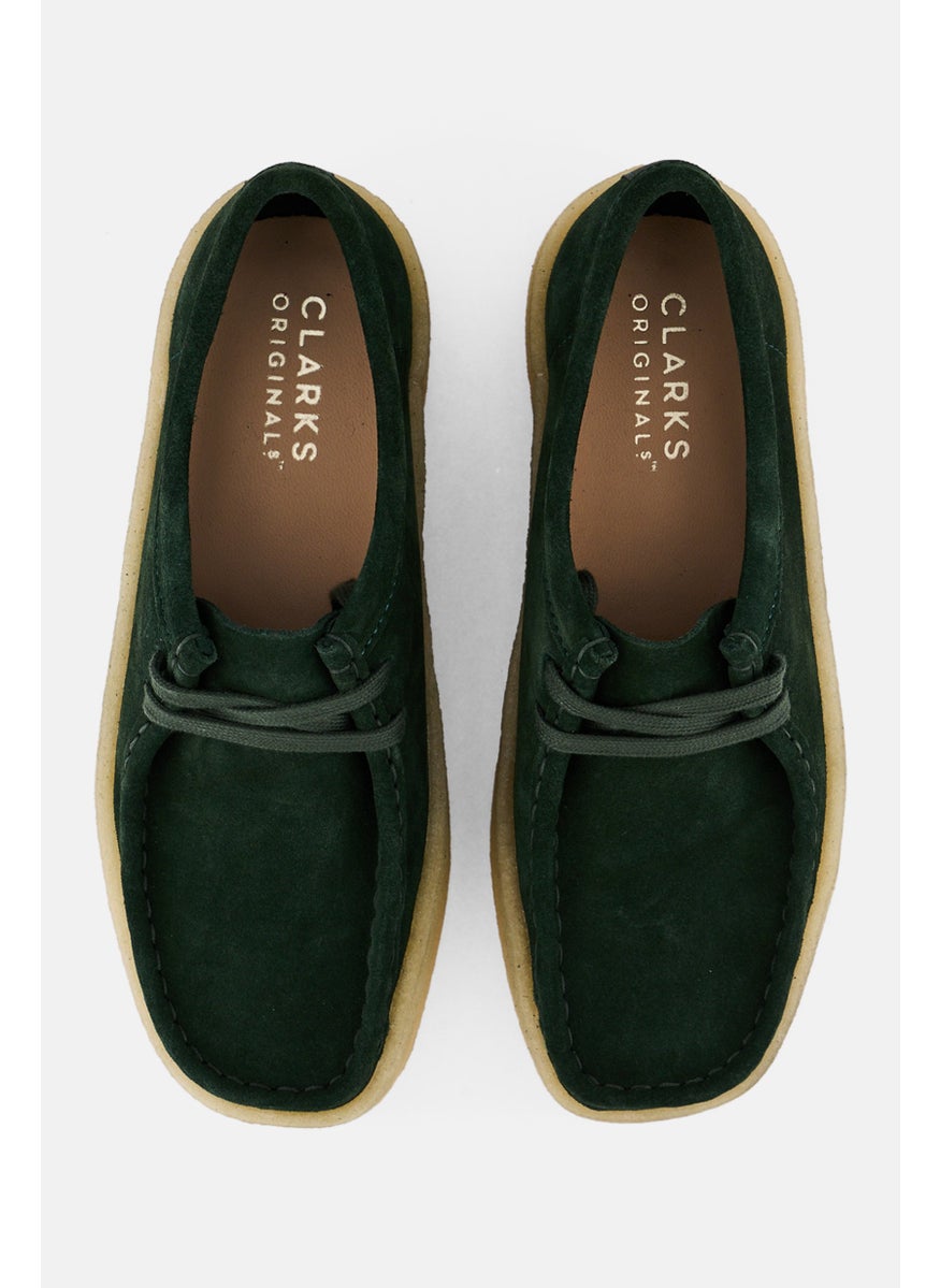 clarks Women Wallabee Cup Standard Fit Lace Up Casual Shoes, Dark Green  - Image 4