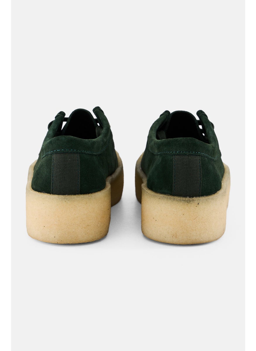 clarks Women Wallabee Cup Standard Fit Lace Up Casual Shoes, Dark Green  - Image 2