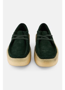 clarks Women Wallabee Cup Standard Fit Lace Up Casual Shoes, Dark Green  - Image 3