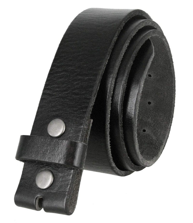 Belts.com BS040 100% One-Piece Full Grain Leather Belt Straps with Slot Hole 1-1/2" (38mm) Wide (Slot Hole-Black, 40) - Image 1