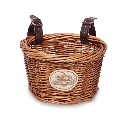 Kinderfeets Wicker Bike Basket - Accessory Basket for Tiny Tot, Tiny Tot Plus, Balance Bike, and More - Image 1