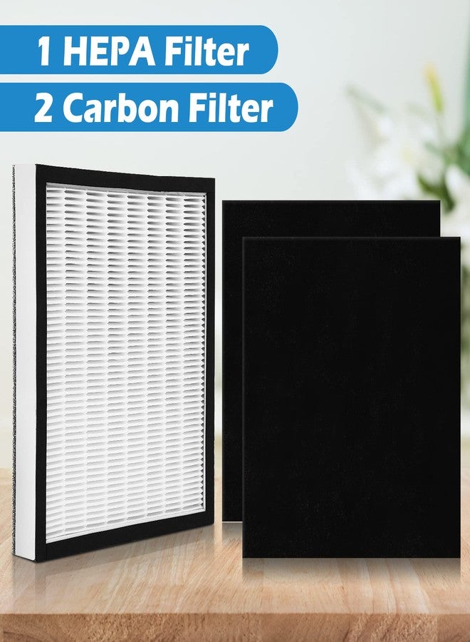 Abeskch HEPA Replacement Filter Kit - 1 HEPA Filters & 2 Carbon Filters Compatible with Oreck WK01234QPC, Oreck Air 94 filter Fits Airvantage WK10002QPC, WK10052QPC Air Purifier Filter - Image 4