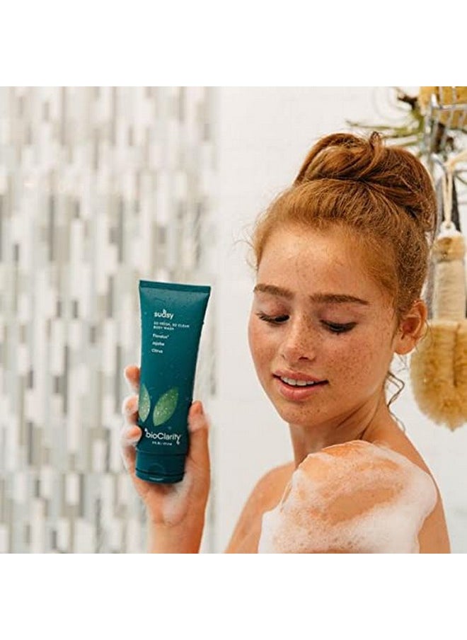 BioClarity - Sudsy Body Wash | Salicylic Acid Detoxifying Herb And Fruit Extracts To Deeply Cleanse Exfoliate And Moisturize | With Floralux Jojoba & Citrus | 100% Vegan | 8 Fl Oz - Image 1