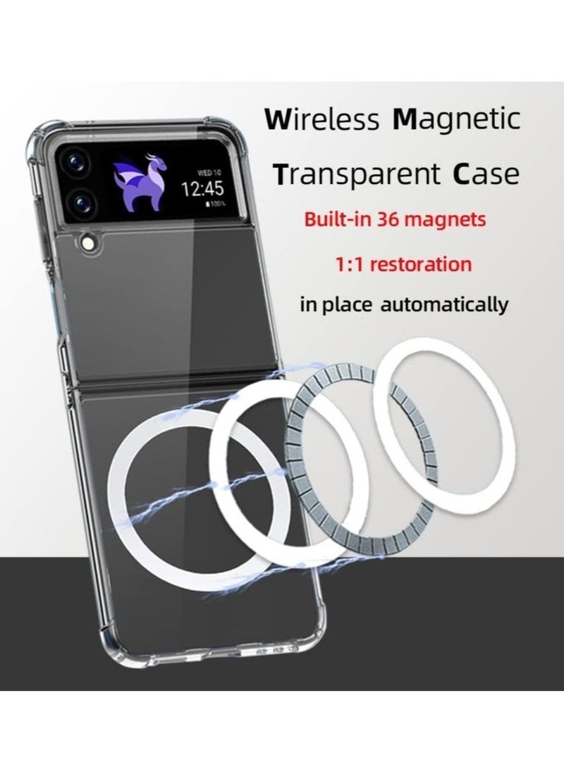 Raxoom Case for Samsung Galaxy Z Flip 4, Hard PC, Ultra Slim, Shockproof, Scratch-Resistant, Transparent, Case for Samsung Galaxy Z Flip 4 - Image 3