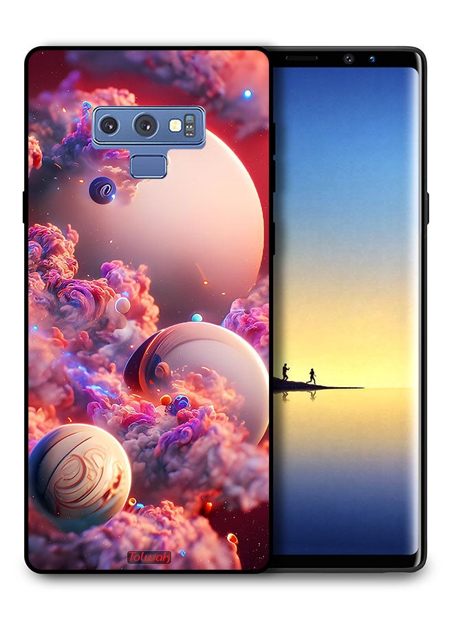 Tolwak Samsung Galaxy Note 9 Protective Case Cover Clouds Abstract Art  - Image 1
