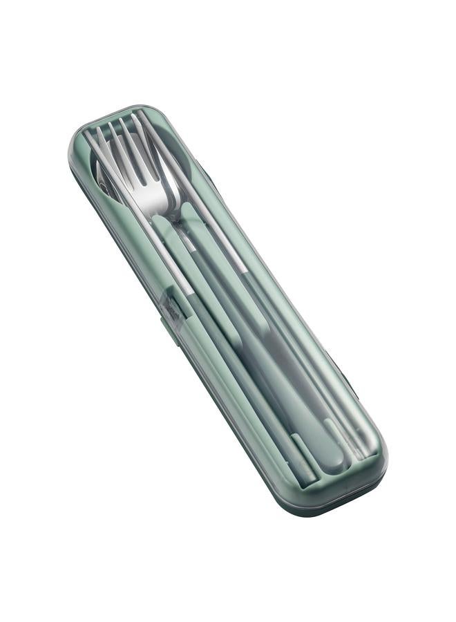 Stainless Steel Cutlery Set Easy To Clean Portable Reusable Chopsticks Fork Spoon Set for Outdoor - Image 4