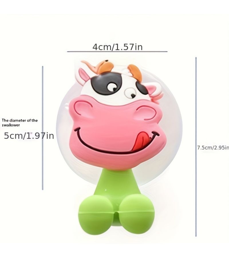 Kitten Animal Cartoon Toothbrush Holder Wall Mounted Strong Suction Cup - Image 3