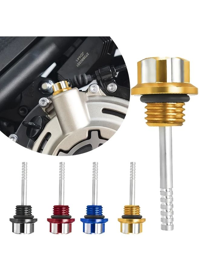 Red Oil Gauge Kit With Screw And Cap For Motorcycle Engine Modification - Image 2