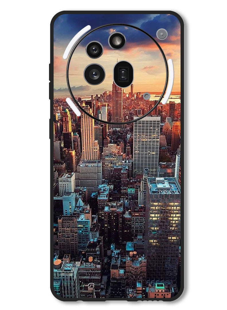 Theodor Case Compatible with Nothing Phone 3a Pro Protection Shockproof Bumper Cover Newyork City - Image 1