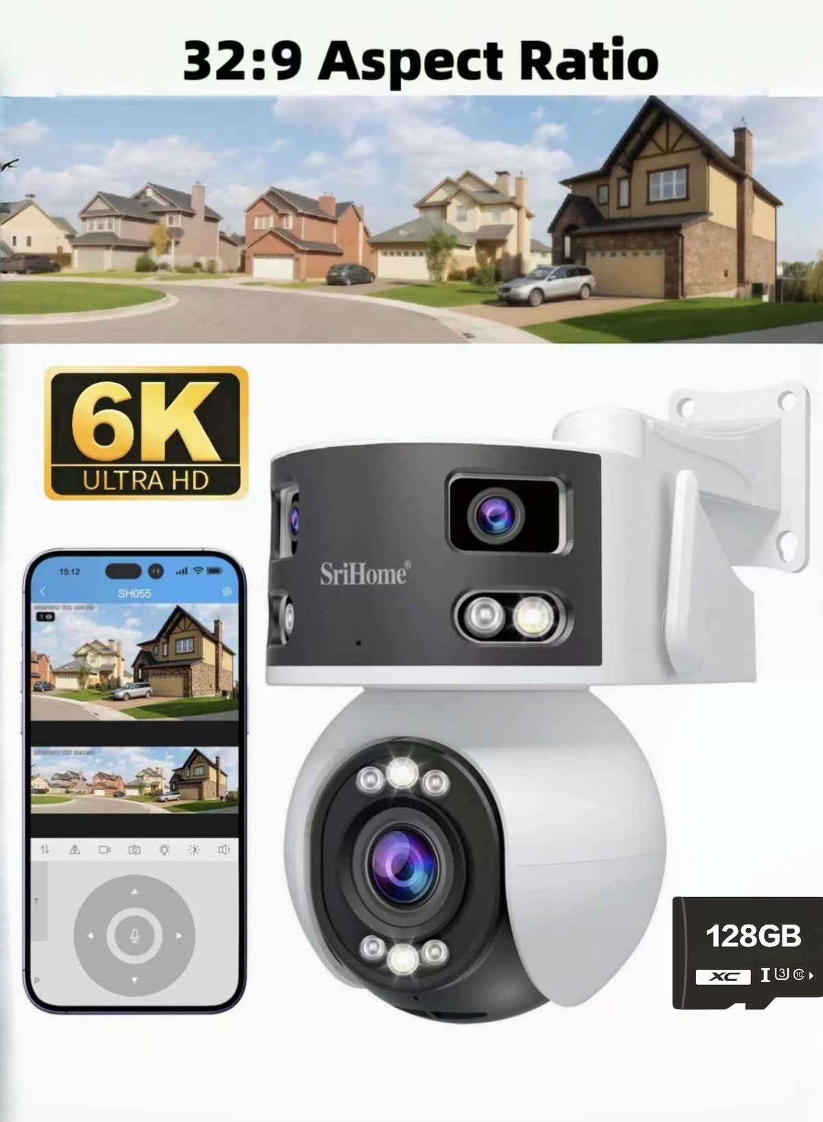 SriHome SriHome triple-lens Camera 128GB ZD9118D4F519C04B830C7Z