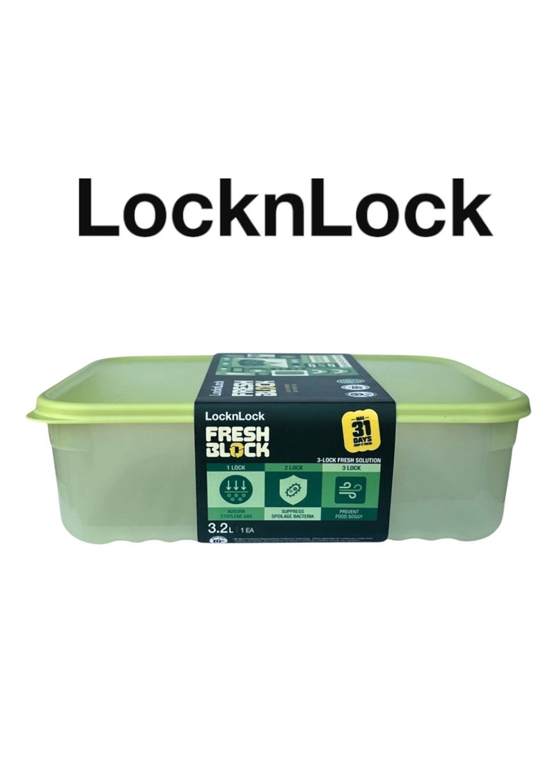 LocknLock - LocknLock Fresh Block Rectangle Container 3.2L – 31-Day Freshness Solution - Image 1