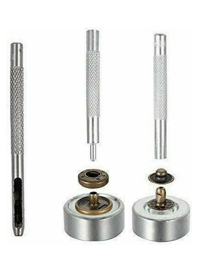 NIBEMINENT 120 Set Leather Snap Fasteners Kit Multicolour - Image 4