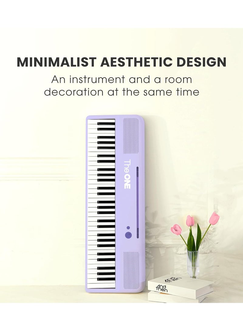THE ONE The ONE Smart Keyboard COLOR 61 Keys Piano Keyboard, Music Keyboard with 256 Timbres, 64 Polyphony, 4 Speakers, Built-in LED Lights and Free Apps  - Image 3