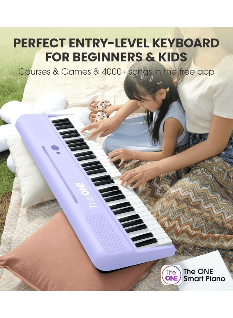 THE ONE The ONE Smart Keyboard COLOR 61 Keys Piano Keyboard, Music Keyboard with 256 Timbres, 64 Polyphony, 4 Speakers, Built-in LED Lights and Free Apps  - Image 4