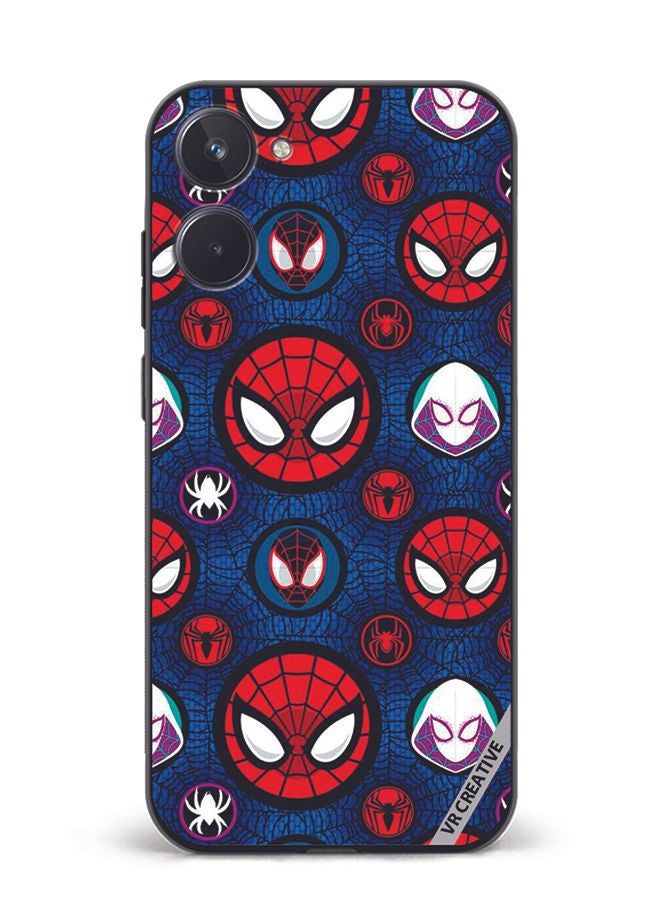 VR CREATIVE Protective Case Cover For Realme 10 Spiderman Design Multicolour - Image 1