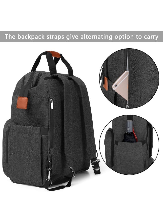 لوكسجا Luxja Breast Pump Bag with Compartments for Cooler Bag and Laptop, Breast Pump Backpack with 2 Options for Wearing (Fits Most Major Breast Pump, Suitable for Working Mothers), Black - Image 5