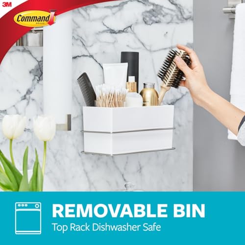 Command Wall and Cabinet Organizer with Water Resistant Command Strips, Organize Your Bathroom, Easy to Open Packaging - Image 5