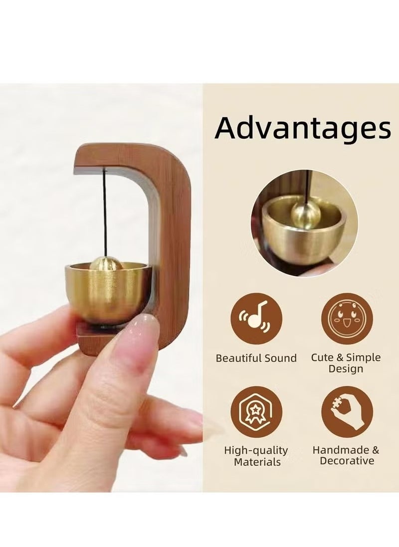 Generic Shopkeepers Bell for Door Opening, Compact Wooden Doorbell with Easy Install Tape, Ideal for Shops & Homes.  - Image 5