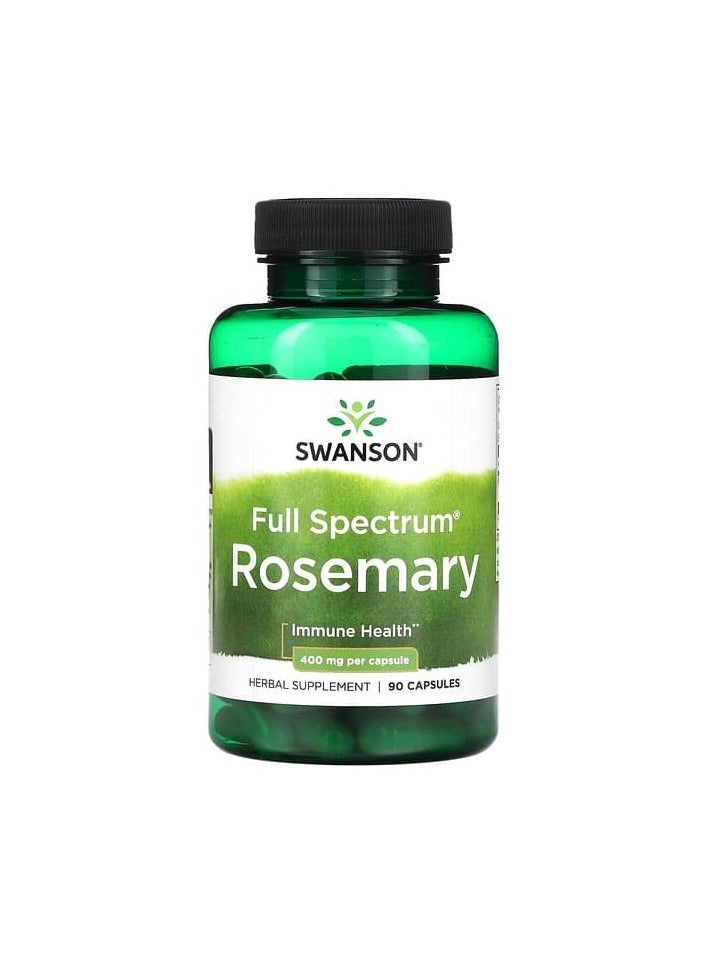 Full Spectrum Rosemary, 400 mg, 90 Capsules