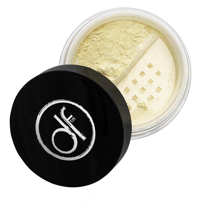 Dermaflage D-Shine Banana Powder - Oil Controlling, Pore Minimizing & Makeup Setting Powder - Lightweight Matte Finish, Corrects Redness & Discoloration - Long-Lasting, 0.28oz - Image 1