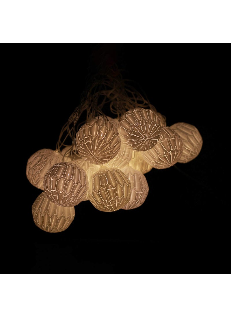 Lexton Lexton 4M White Designer BallShaped LED Light for Indoor and Outdoor Home Decoration Warm White  - Image 4