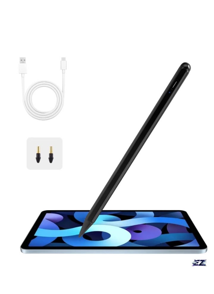 ELTRAZONE 2023 iPad Stylus Pencil for Apple iPad 2nd Generation – Palm Rejection, Compatible with iPad Pro 12.9"/11", iPad 10/9/8 Gen, iPad Air 5th/4th Gen, iPad Mini 6, Drawing & Writing Pen – Black  - Image 1