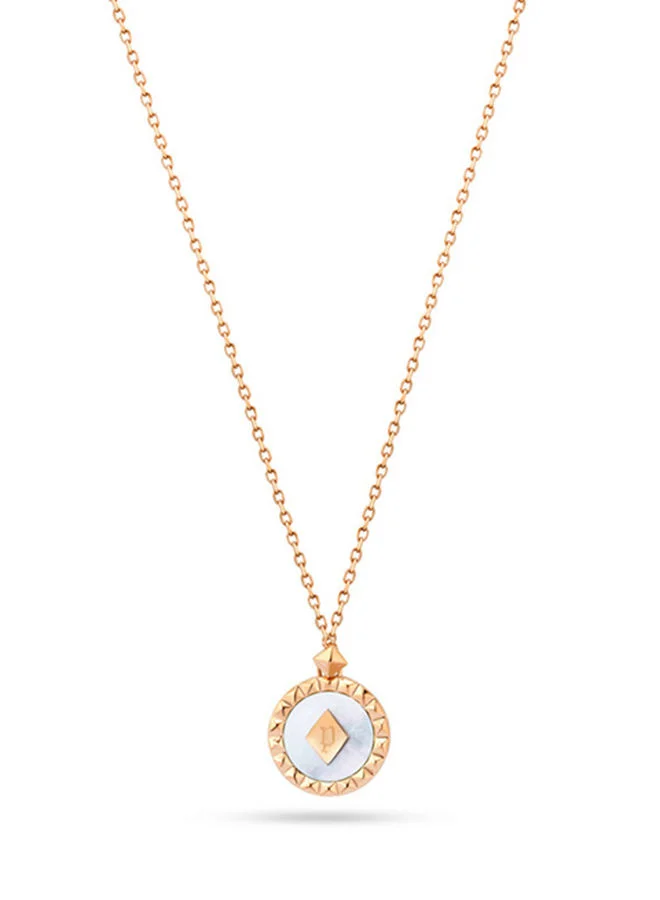 POLICE Stainless Steel necklace For Women in Pink