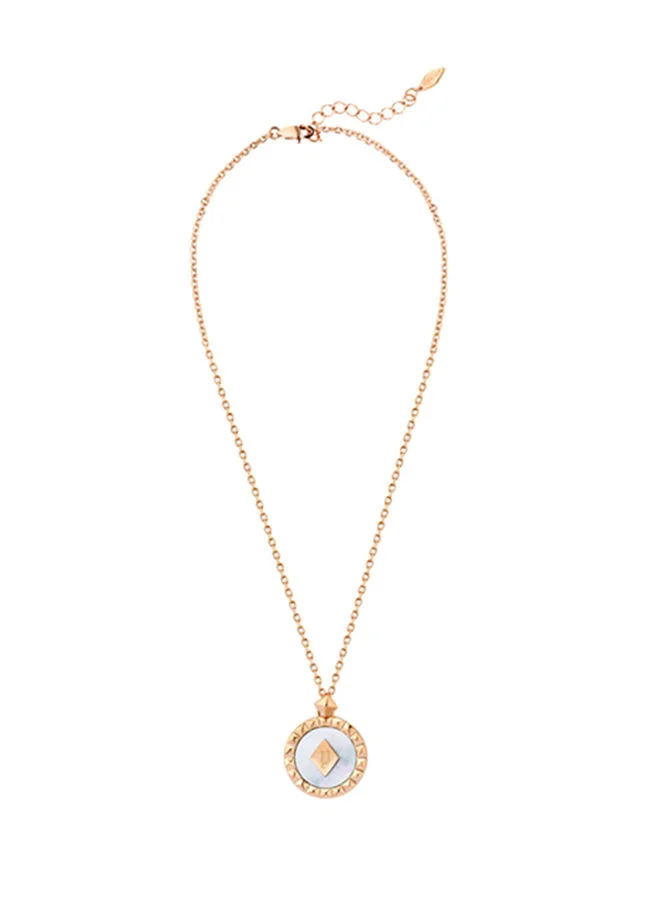 POLICE Stainless Steel necklace For Women in Pink