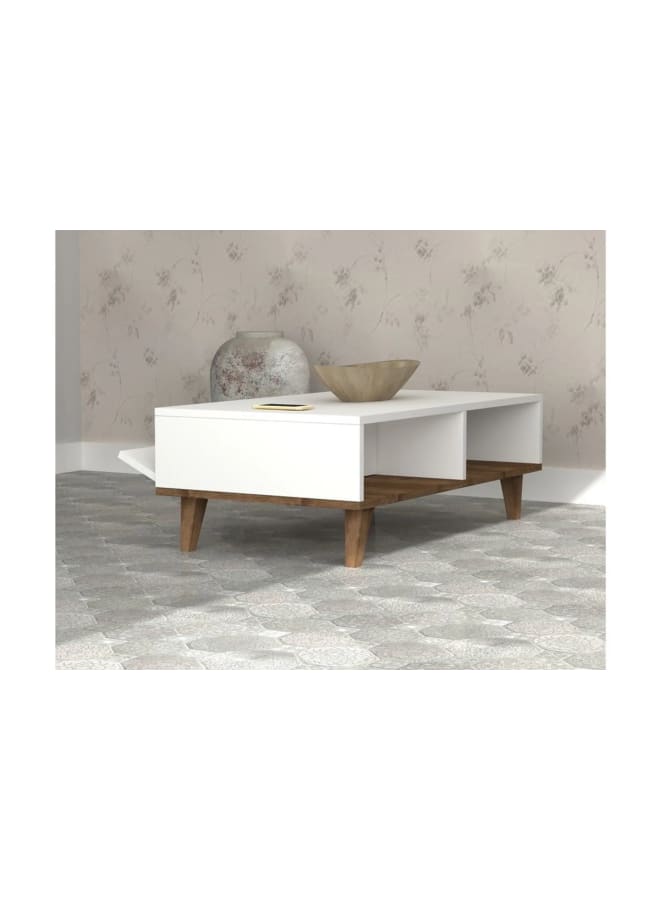 ريترو RA-T20 ترابيزة قهوة 120×40×56سم – أبيض×بيج - Image 2