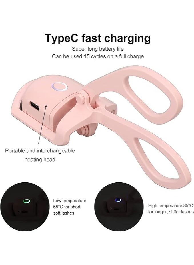 MIRFA Heated Electric Rechargeable Eyelash Curler With Silicone Heating Pads  - Image 5