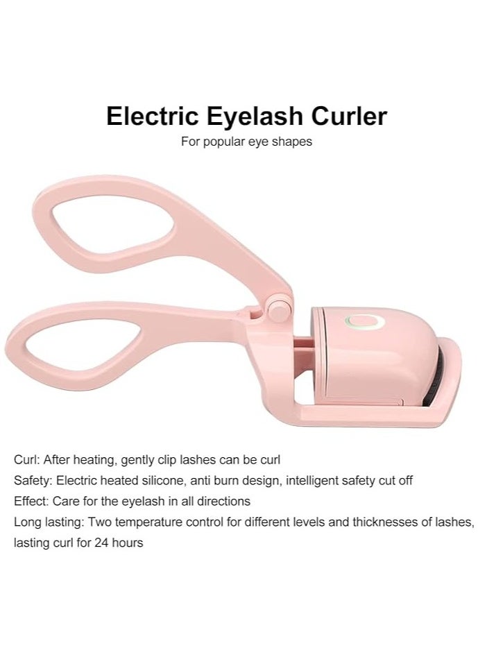 MIRFA Heated Electric Rechargeable Eyelash Curler With Silicone Heating Pads  - Image 3