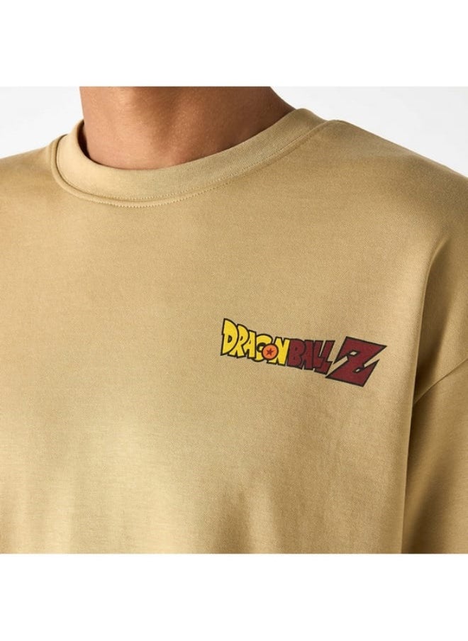 SP Characters Dragon Ball Z Print T-shirt with Crew Neck and Short Sleeves  - Image 1