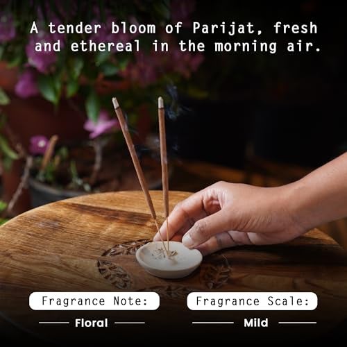Nyassa Parijat Incense - Premium, Hand Dipped, Hand Rolled, Highly Scented Indian Incense Sticks-50 Grams - Image 4