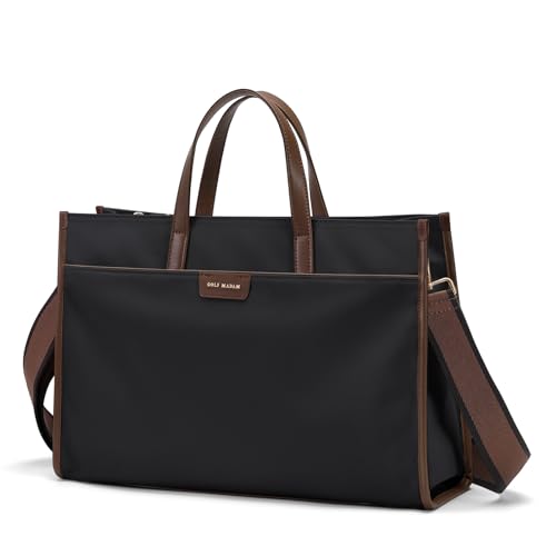GOLF QUALITY Laptop Tote Bag for Women 15.6" Laptop Messenger Shoulder Bags for Women Business Office Work Bag Briefcase, Black - Image 4