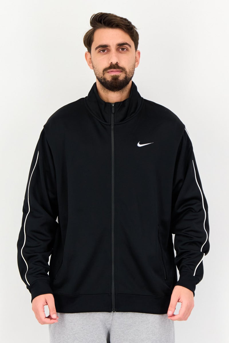 Nike Men Sportswear Fit Long Sleeve Walking Track Jacket, Black - Image 1